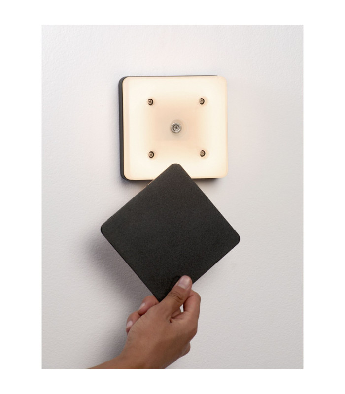 Oono Square Outdoor Modern Wall Lamp Dark Anthracite LED 11W 270lm IP65 3000K-7