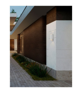 Nocta Outdoor Up Down Wall Lamp Sandy White LED 9W 547lm IP54 3000K-2