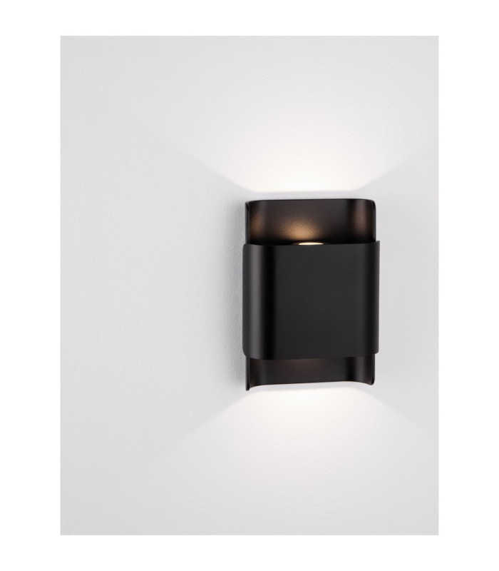 Polly Outdoor Up Down Wall Lamp Sandy Black LED 10W 608lm 3000K IP54-6