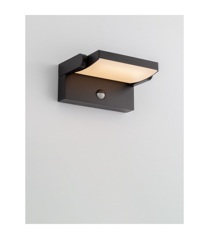 Gerber Outdoor Wall Down Lamp Sandy Black LED 20W 1261lm 3000K IP54 Solar Sensor-4