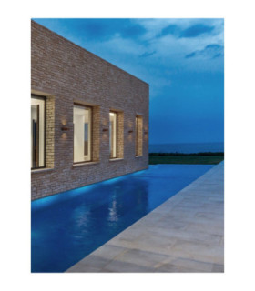 Opera Outdoor Up Down Wall Lamp Corten LED 11W 950lm IP54 3000K-2