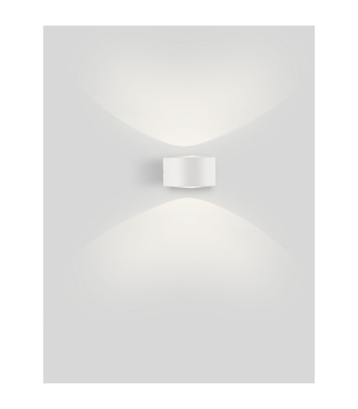 Opera Outdoor Up Down Wall Lamp Sandy White LED 11W 950lm IP54 3000K-4