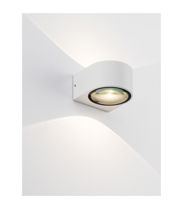 Opera Outdoor Up Down Wall Lamp Sandy White LED 11W 950lm IP54 3000K-5