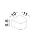 Opera Outdoor Wall Down Lamp Sandy White LED 6W 478lm IP54 3000K-5