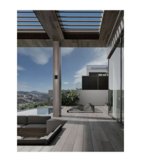Elio Outdoor Up Down Wall Lamp Dark Anthracite LED 6W 429lm IP65 3000K-2