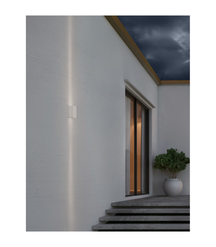 Elio Outdoor Up Down Wall Lamp Sandy White LED 6W 429lm IP65 3000K-2
