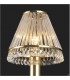 Clip-On Shade with Clear Glass Rods French Gold, - 2