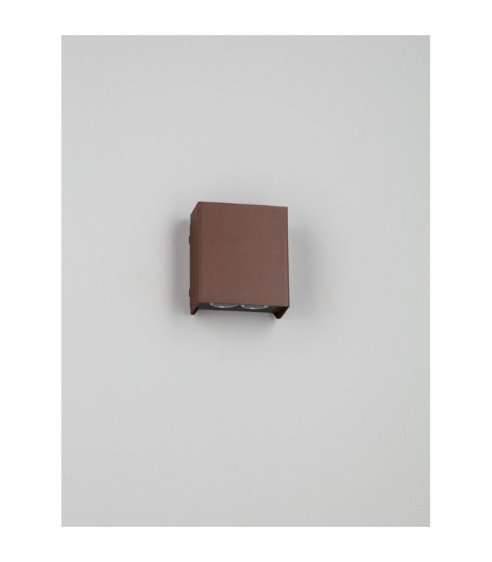 Elio Outdoor Up Down Wall Lamp Corten LED 12W 1327lm IP65 3000K-3