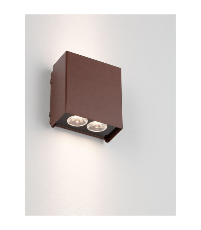 Elio Outdoor Up Down Wall Lamp Corten LED 12W 1327lm IP65 3000K-6