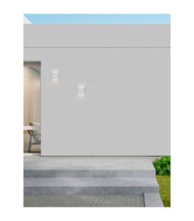 Duomo Outdoor Up Down Wall Lamp Sandy White LED 5W 400lm IP54 3000K-2