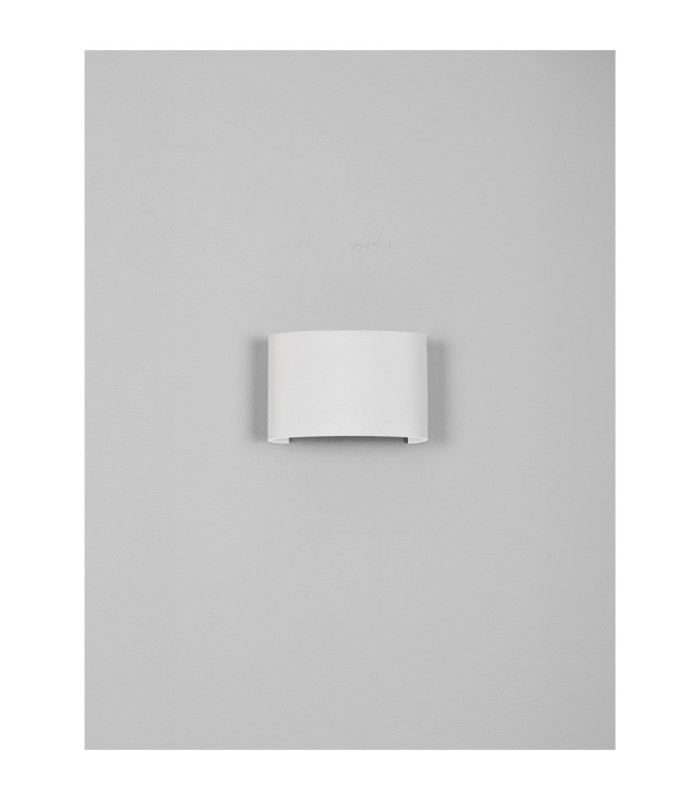 Duomo Outdoor Up Down Wall Lamp Sandy White LED 5W 400lm IP54 3000K-3