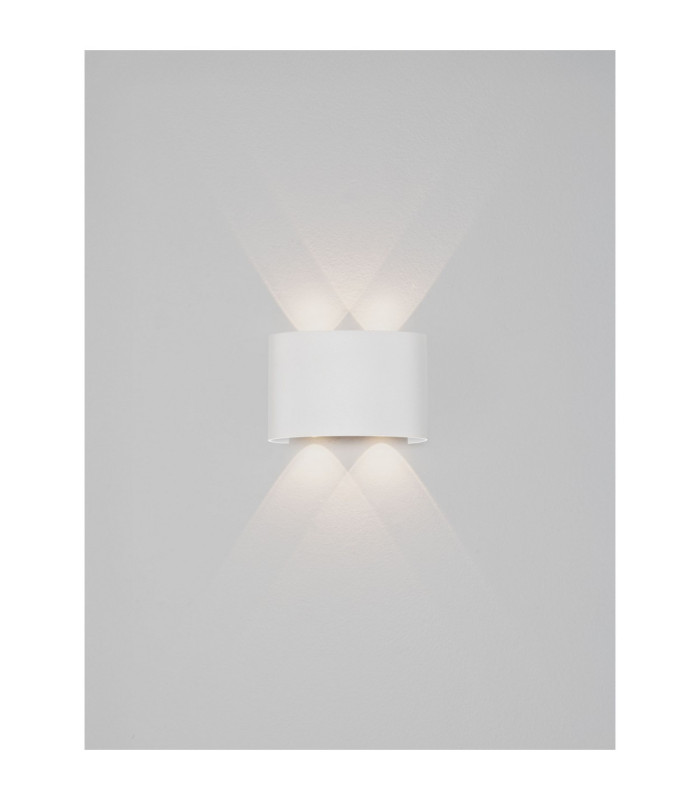Duomo Outdoor Up Down Wall Lamp Sandy White LED 5W 400lm IP54 3000K-4