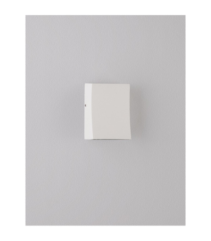 Boxy Outdoor Wall Down Lamp Sandy White LED 3W 157lm IP65 3000K-3