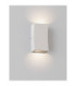 Boxy Outdoor Up Down Wall Lamp Sandy White LED 6W 312lm IP65 3000K-4