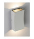 Boxy Outdoor Up Down Wall Lamp Sandy White LED 6W 312lm IP65 3000K-5