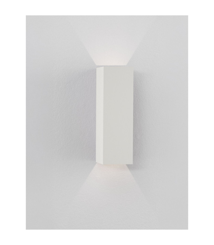 Orion Outdoor Up Down Wall Lamp Sandy White LED 4W 161lm IP54 3000K-4