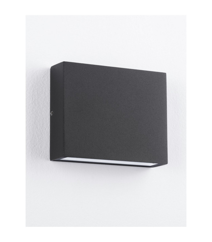 Tick Outdoor Up Down Wall Lamp Sandy Black LED 7W 416lm IP54 3000K-3