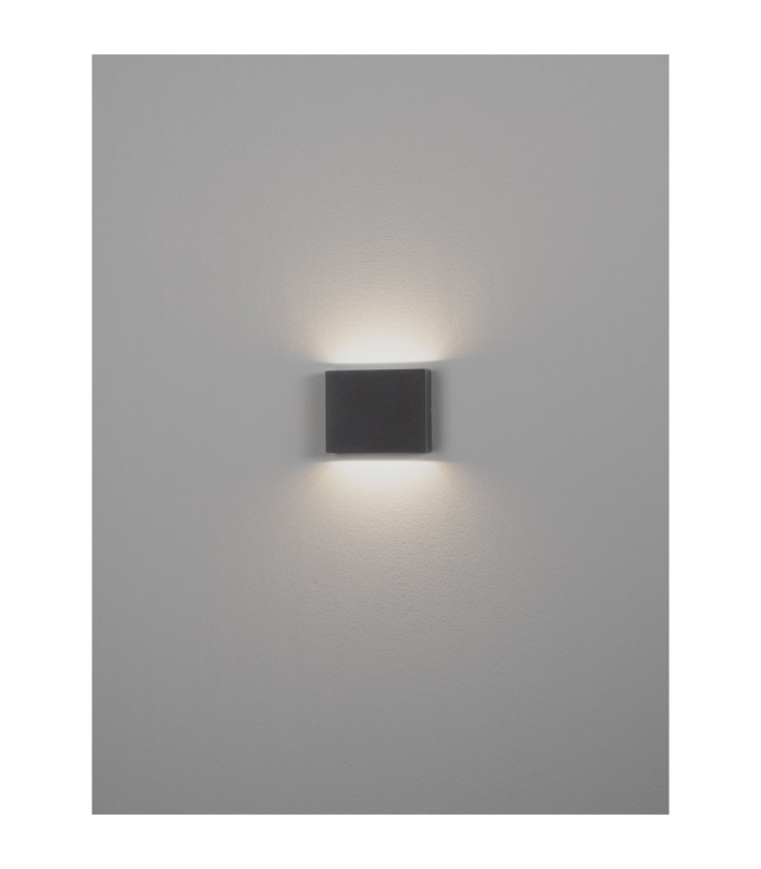 Tick Outdoor Up Down Wall Lamp Sandy Black LED 7W 416lm IP54 3000K-7