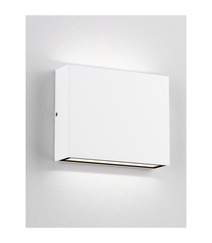 Tick Outdoor Up Down Wall Lamp Sandy White LED 7W 416lm IP54 3000K-4