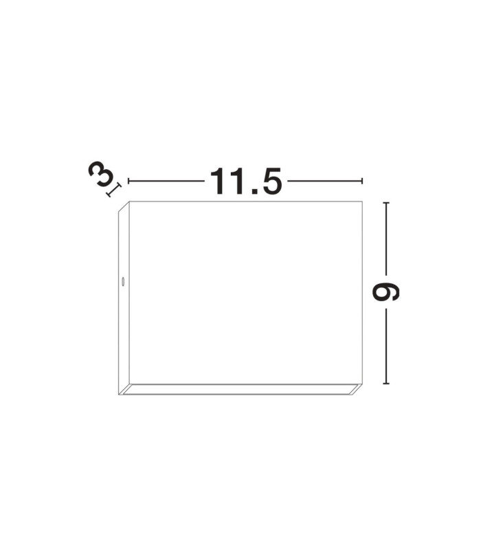 Tick Outdoor Up Down Wall Lamp Sandy White LED 7W 416lm IP54 3000K-5