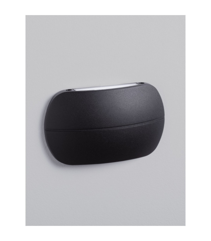 Prato Outdoor Up Down Wall Lamp Sandy Black LED 10W 434lm IP65 3000K-3