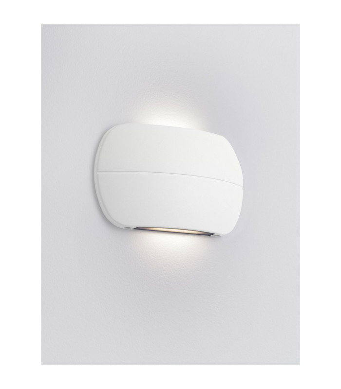 Prato Outdoor Up Down Wall Lamp Sandy White LED 10W 434lm IP65 3000K-4