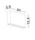 Yoko Outdoor Up Down Wall Lamp Sandy Black LED 13W 788lm IP65 3000K-7