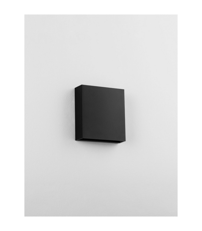 Way Outdoor Up Down Wall Lamp Sandy Black LED 6W 421lm IP65 3000K-3