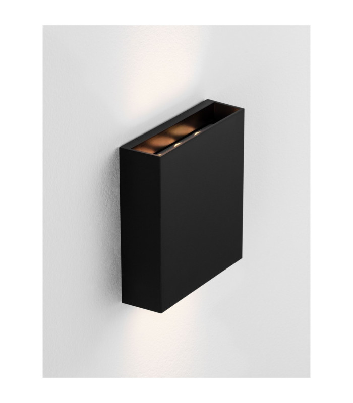 Way Outdoor Up Down Wall Lamp Sandy Black LED 6W 421lm IP65 3000K-6