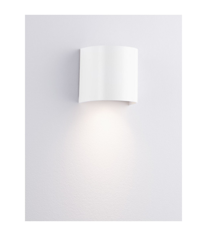 York Outdoor Wall Down Lamp Sandy White GU10 1x10W IP65-4