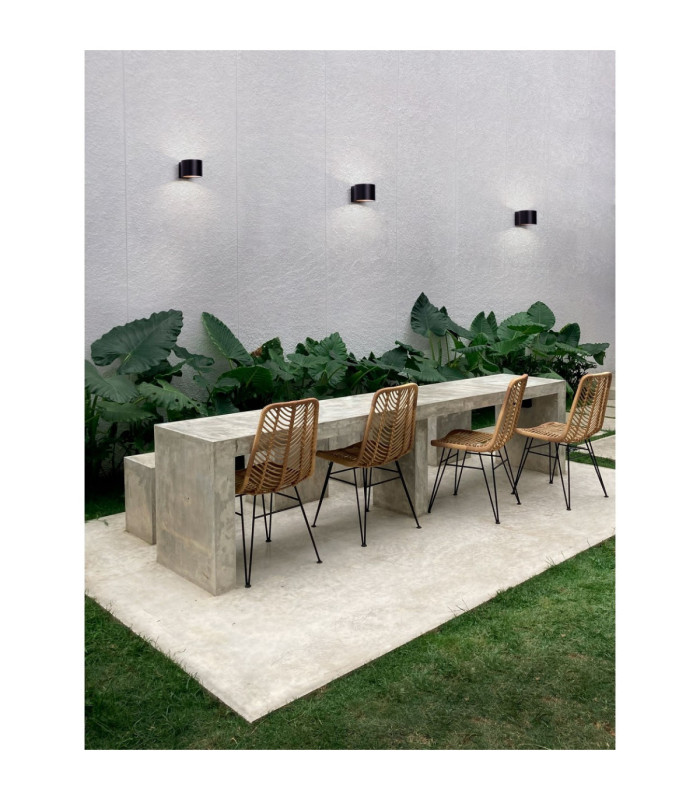 Beta Outdoor Up Down Wall Lamp Sandy Black LED 13W 1253lm IP54 3000K-2