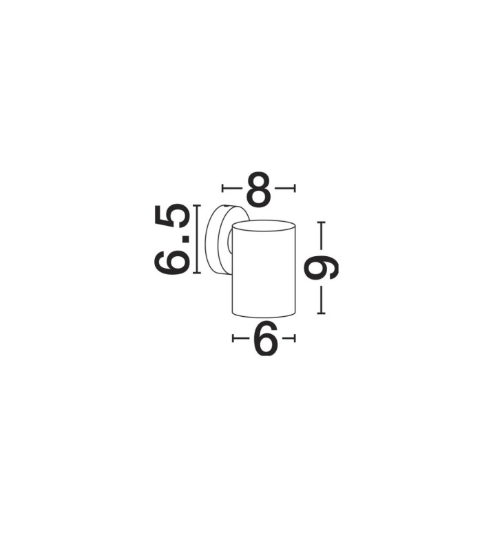 Jackie Outdoor Wall Down Lamp Sandy White LED 3W 226lm IP65 3000K-7