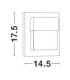 Leto Outdoor Modern Wall Lamp Sandy Black LED 10W 1208lm 3000K IP65-3