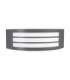 Zenith Outdoor Flush Wall Lamp Dark Grey E27 1x12W IP44-1