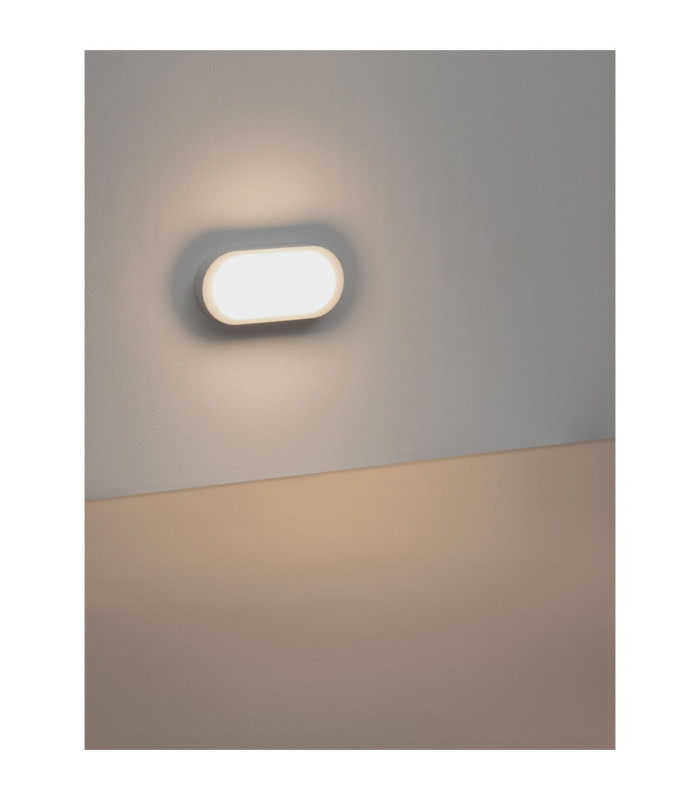 Tiepolo Outdoor Flush Wall Lamp Sandy White LED 11W 885lm IP65 3000K-6