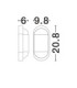 Tiepolo Outdoor Flush Wall Lamp Sandy White LED 11W 885lm IP65 3000K-7