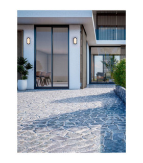 Tiepolo Outdoor Flush Wall Lamp Sandy Black LED 11W 885lm IP65 3000K-2