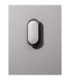 Tiepolo Outdoor Flush Wall Lamp Sandy Black LED 11W 885lm IP65 3000K-3