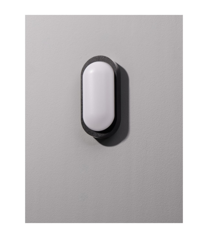Tiepolo Outdoor Flush Wall Lamp Sandy Black LED 11W 885lm IP65 3000K-3