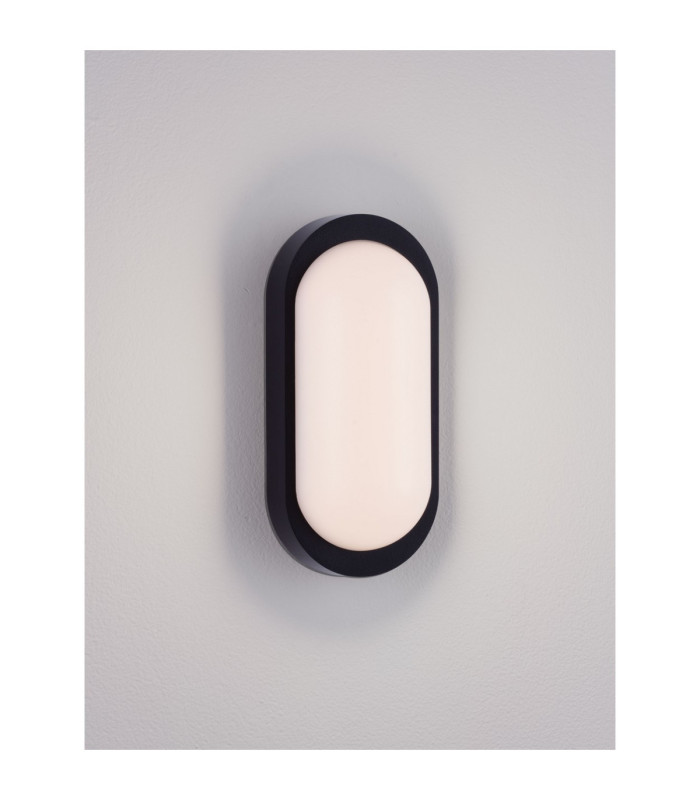 Tiepolo Outdoor Flush Wall Lamp Sandy Black LED 11W 885lm IP65 3000K-4