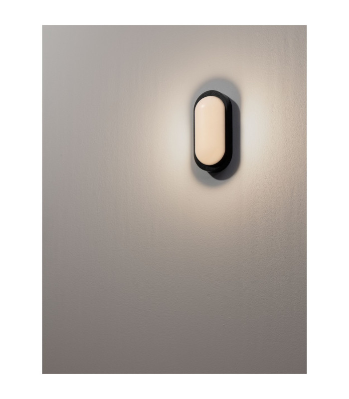 Tiepolo Outdoor Flush Wall Lamp Sandy Black LED 11W 885lm IP65 3000K-6
