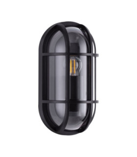Amel Grill Outdoor Flush Wall Lamp Dark Anthracite E27 1x12W IP65-1