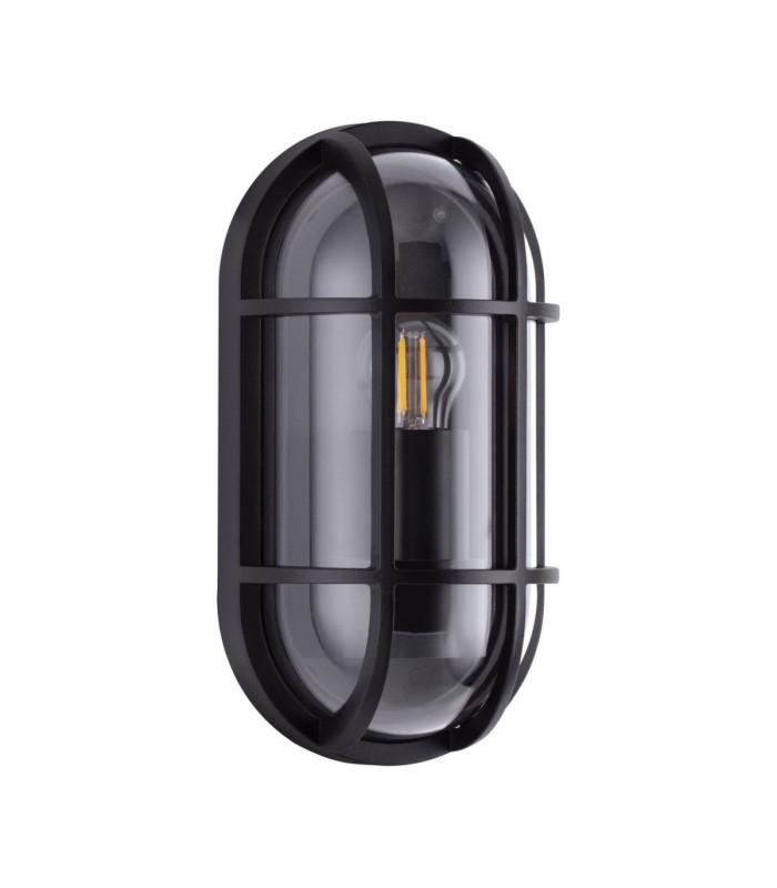 Amel Grill Outdoor Flush Wall Lamp Dark Anthracite E27 1x12W IP65-1