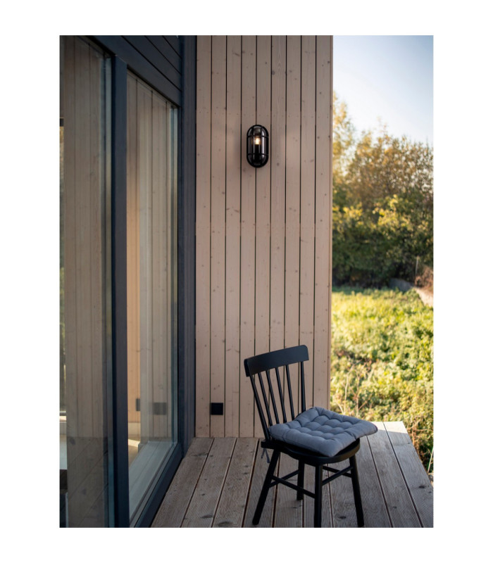 Amel Grill Outdoor Flush Wall Lamp Dark Anthracite E27 1x12W IP65-2