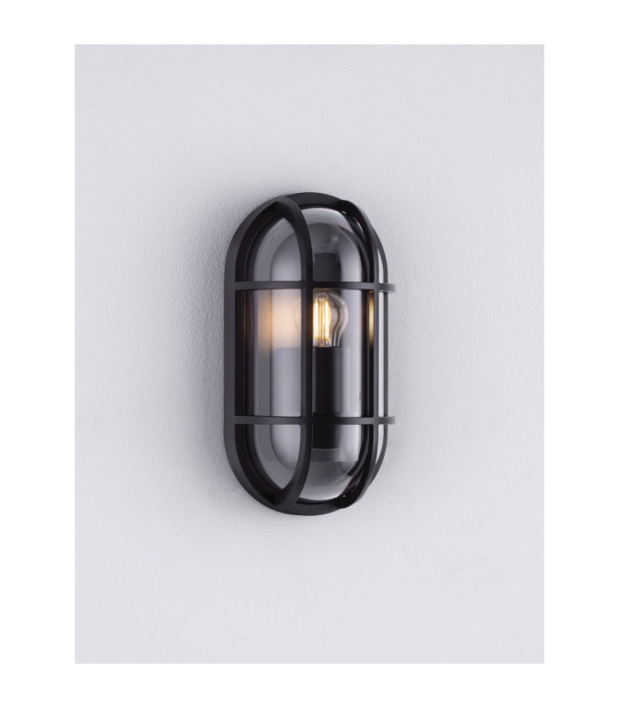 Amel Grill Outdoor Flush Wall Lamp Dark Anthracite E27 1x12W IP65-4