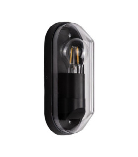 Amel Small Outdoor Flush Wall Lamp Dark Anthracite E27 1x12W IP65-1