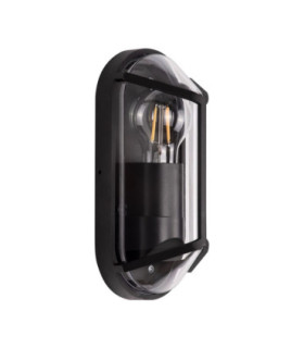 Amel Grill Small Outdoor Flush Wall Lamp Dark Anthracite E27 1x12W IP65-1