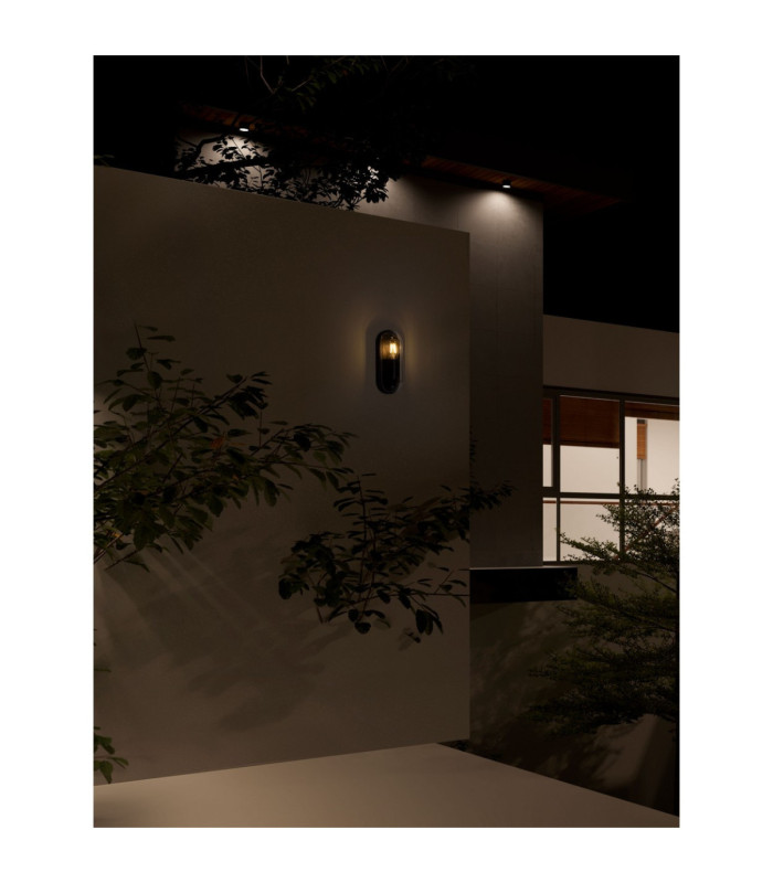 Amel Small Outdoor Flush Wall Lamp Dark Anthracite E27 1x12W IP65-2