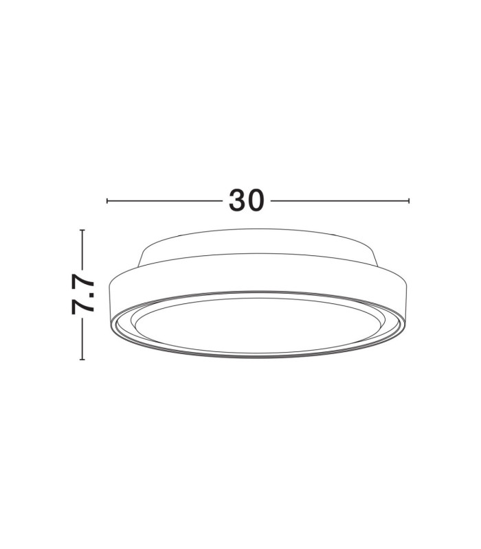Sky Outdoor Flush Sandy Black LED 15W 1197lm IP65 3000K-7