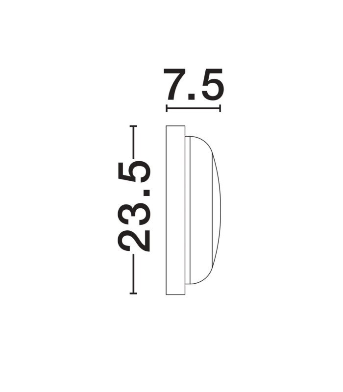 Reo Outdoor Flush Wall Lamp Sandy White LED 19W 1636lm IP65 3000K-5